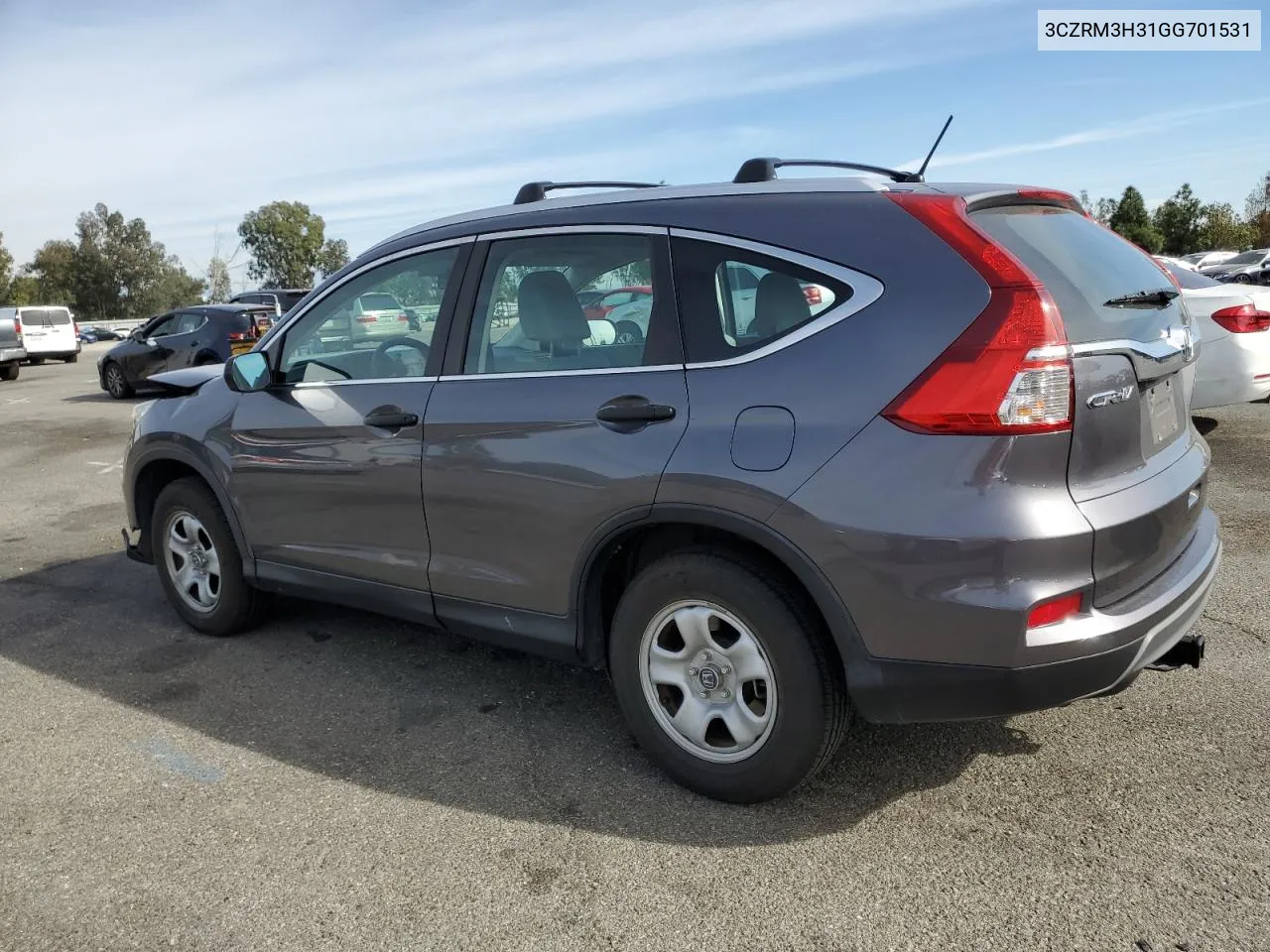 2016 Honda Cr-V Lx VIN: 3CZRM3H31GG701531 Lot: 79347114