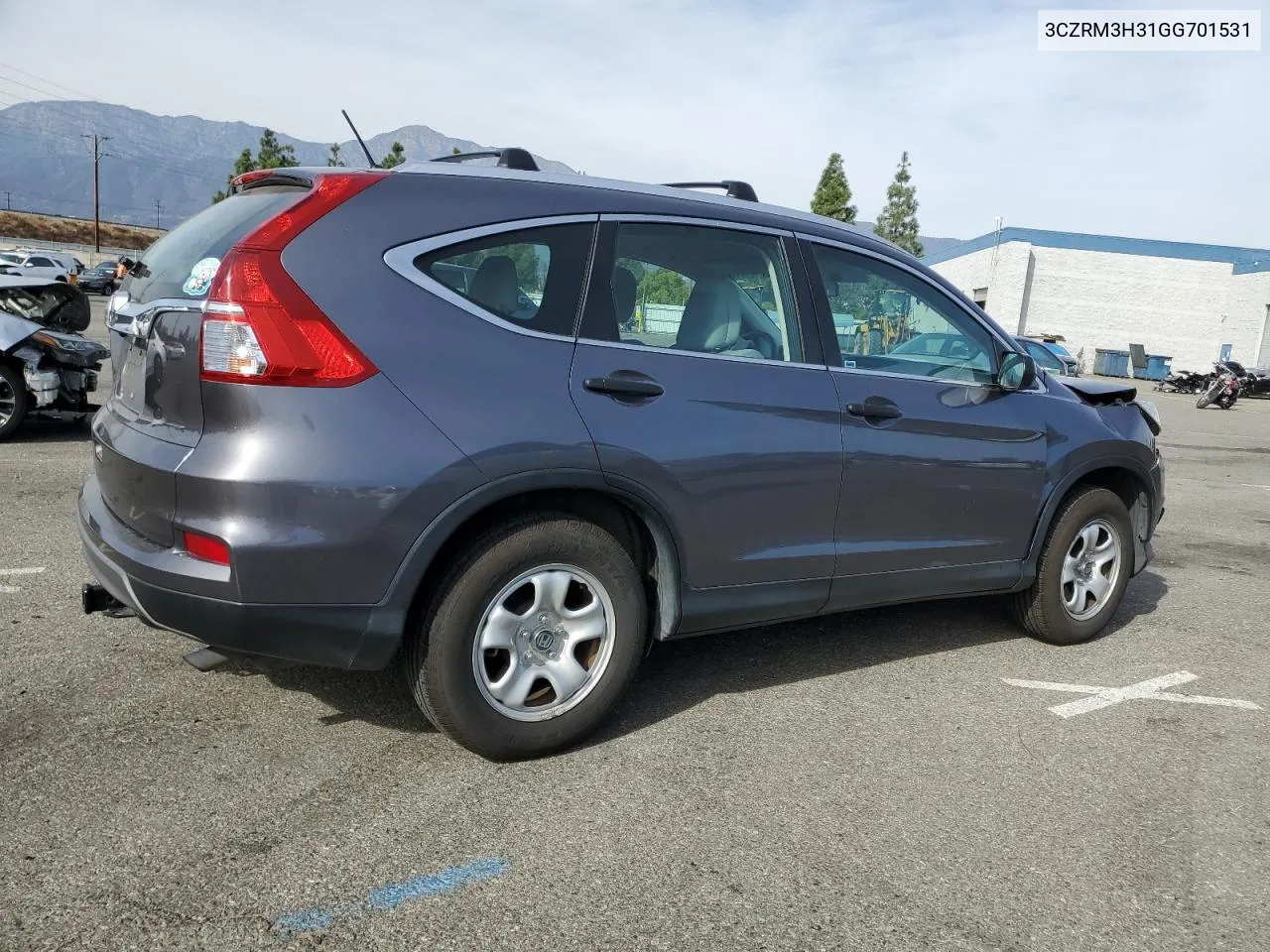 2016 Honda Cr-V Lx VIN: 3CZRM3H31GG701531 Lot: 79347114