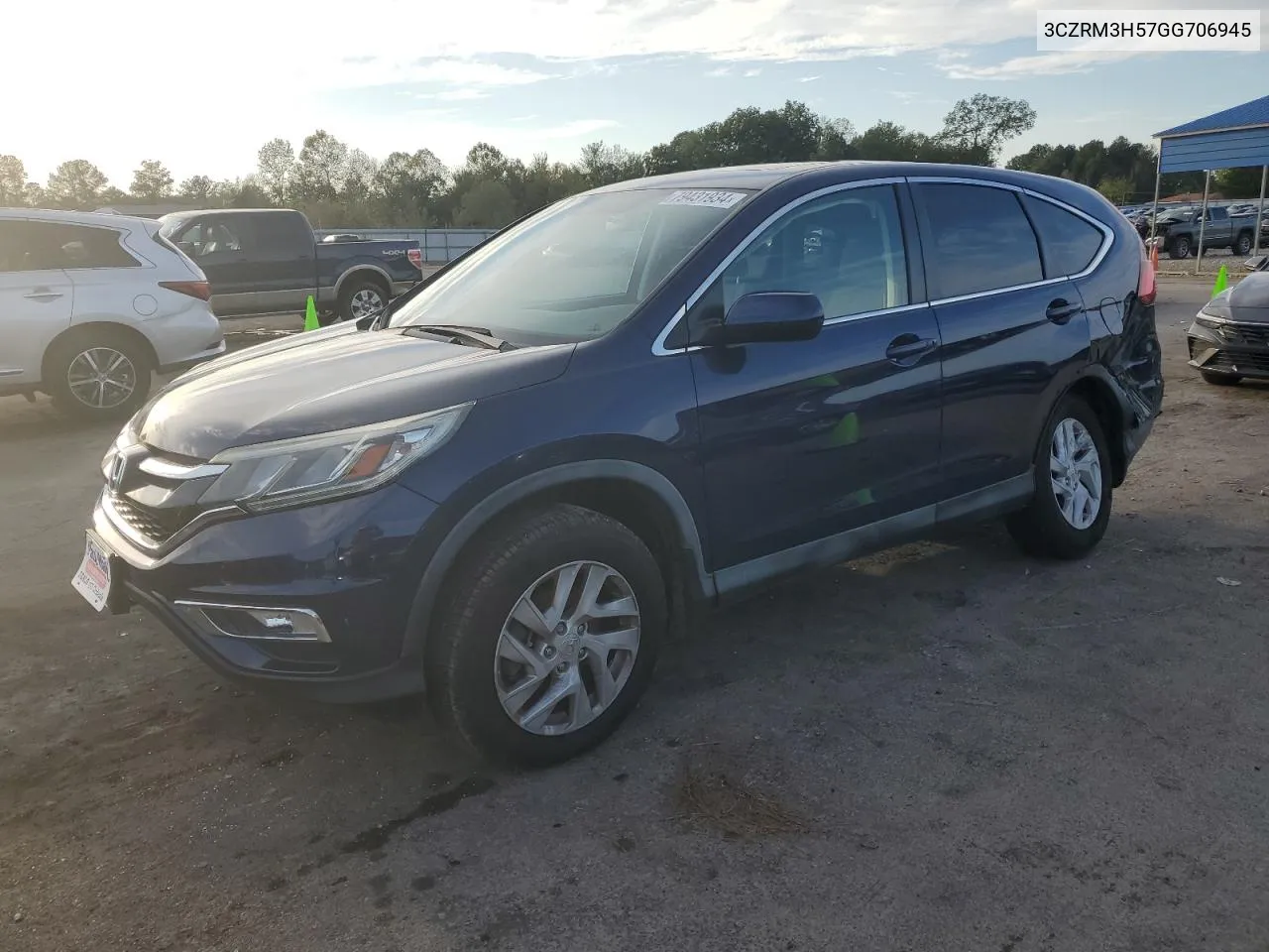 2016 Honda Cr-V Ex VIN: 3CZRM3H57GG706945 Lot: 79431934