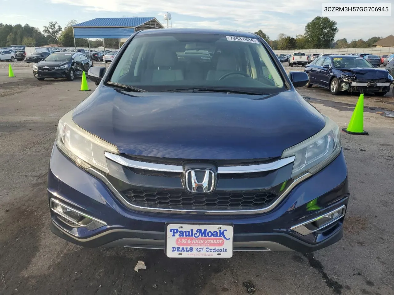 2016 Honda Cr-V Ex VIN: 3CZRM3H57GG706945 Lot: 79431934