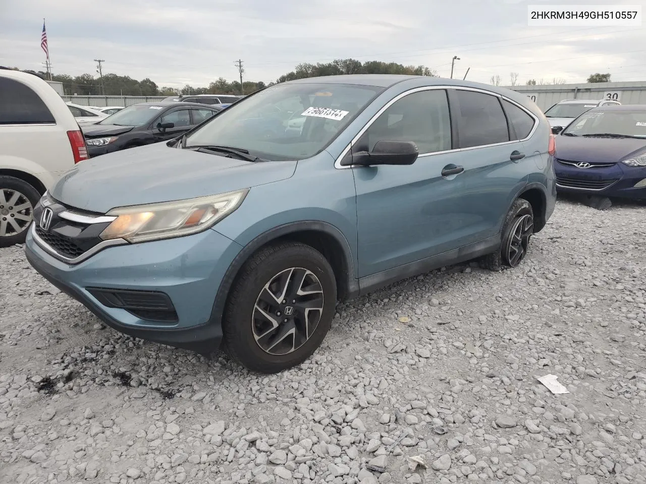 2016 Honda Cr-V Se VIN: 2HKRM3H49GH510557 Lot: 79661514