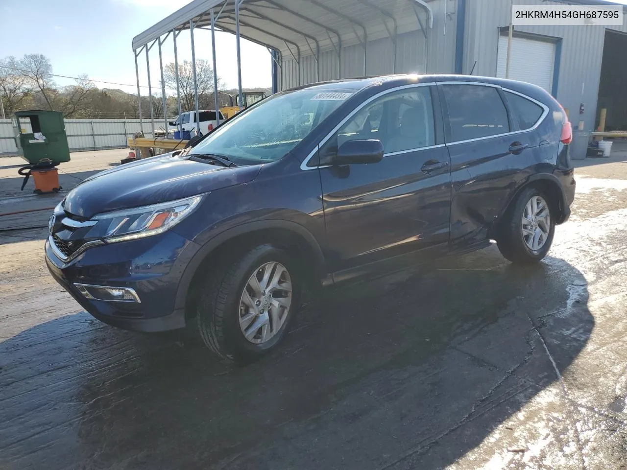 2016 Honda Cr-V Ex VIN: 2HKRM4H54GH687595 Lot: 80144484