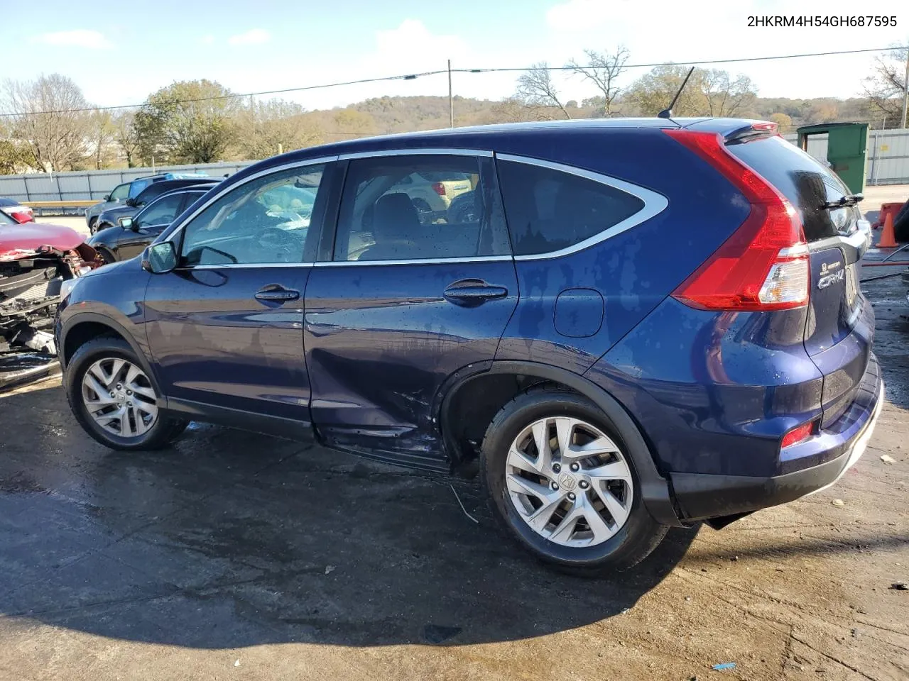 2016 Honda Cr-V Ex VIN: 2HKRM4H54GH687595 Lot: 80144484