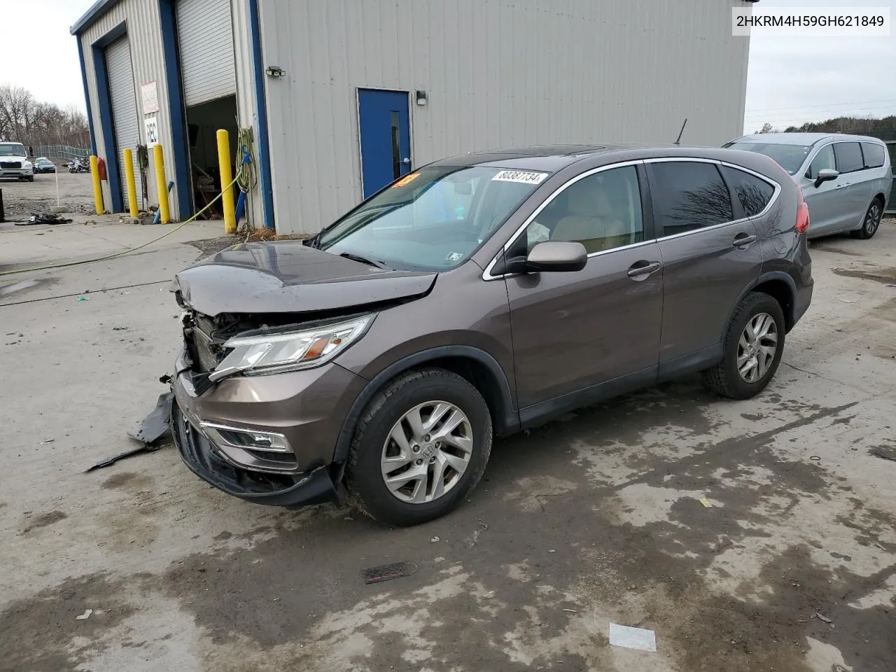 2016 Honda Cr-V Ex VIN: 2HKRM4H59GH621849 Lot: 80387734