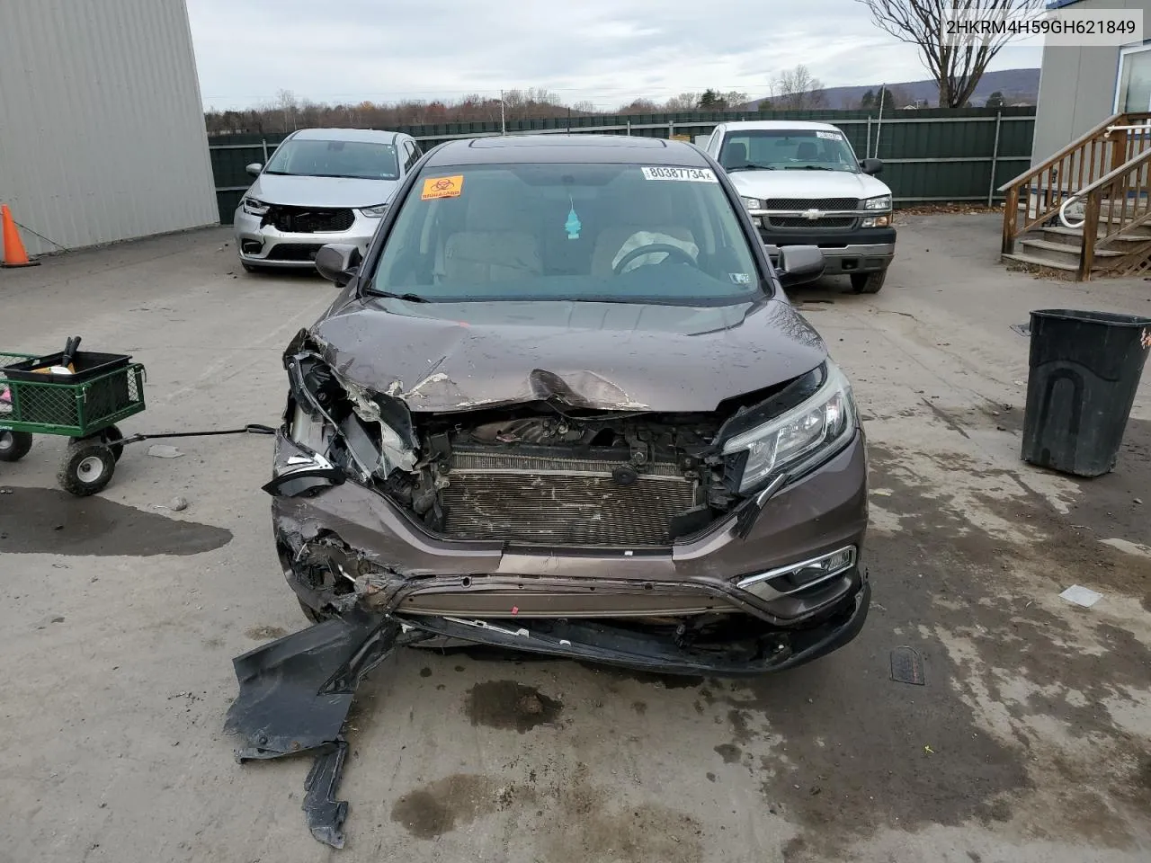 2016 Honda Cr-V Ex VIN: 2HKRM4H59GH621849 Lot: 80387734