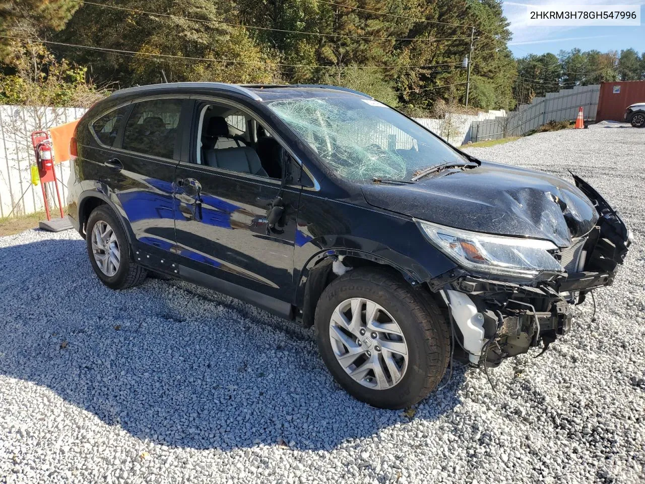 2016 Honda Cr-V Exl VIN: 2HKRM3H78GH547996 Lot: 80404964