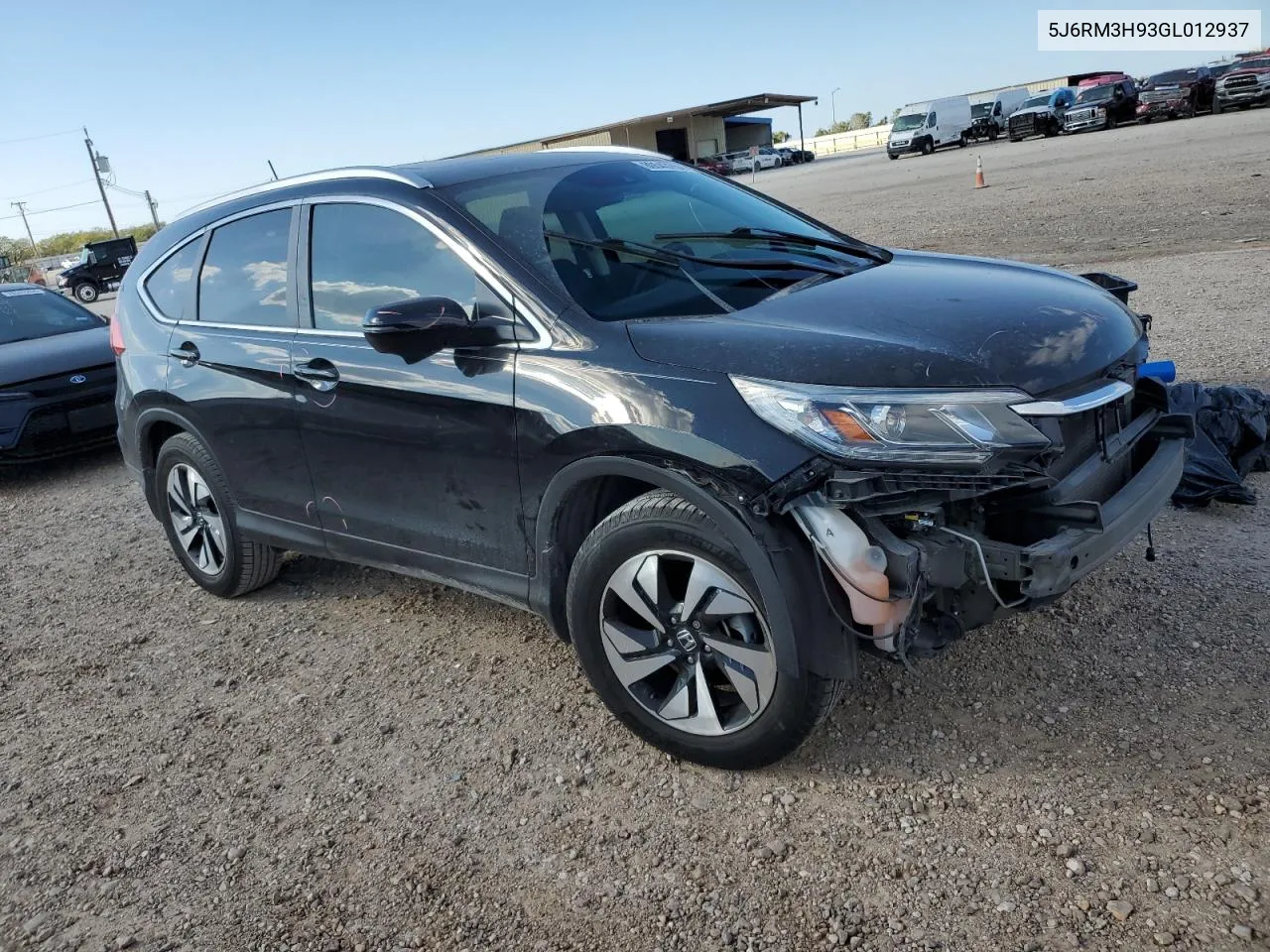 2016 Honda Cr-V Touring VIN: 5J6RM3H93GL012937 Lot: 80543764