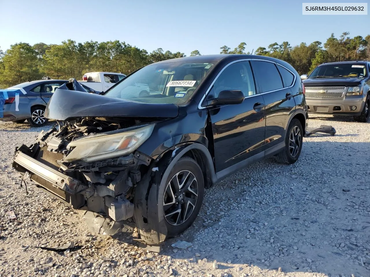 2016 Honda Cr-V Se VIN: 5J6RM3H45GL029632 Lot: 80662234