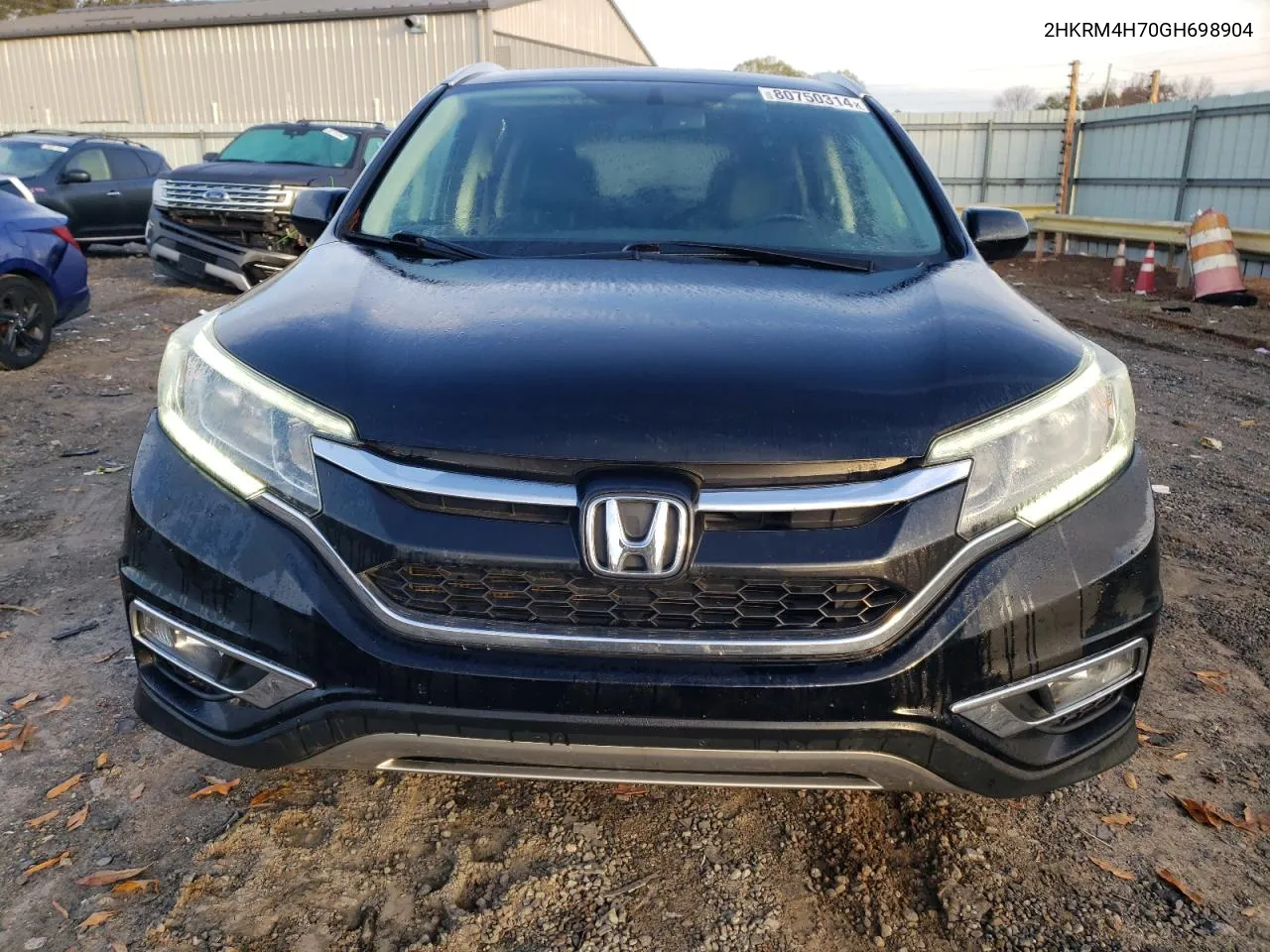 2016 Honda Cr-V Exl VIN: 2HKRM4H70GH698904 Lot: 80750314