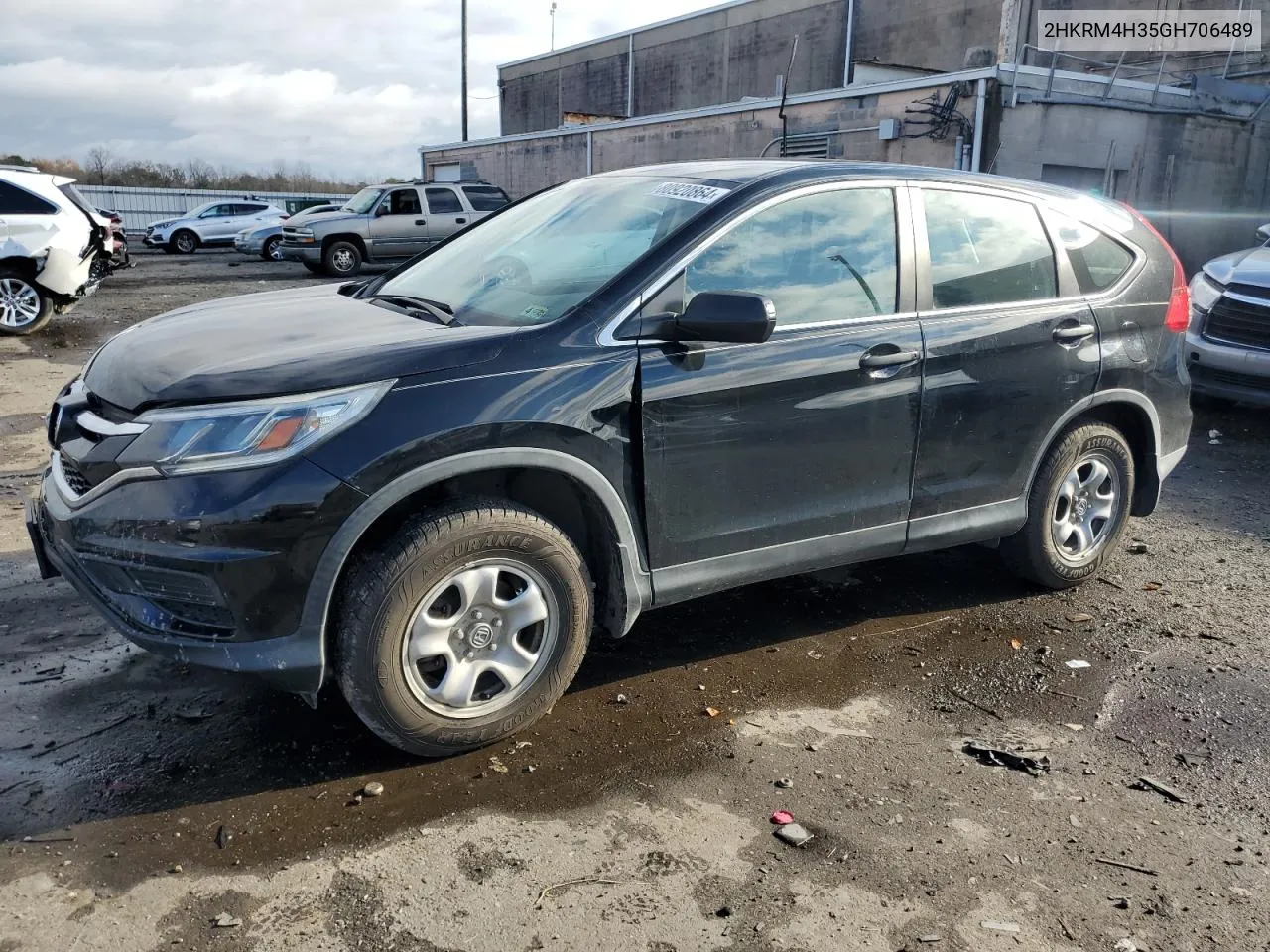 2016 Honda Cr-V Lx VIN: 2HKRM4H35GH706489 Lot: 80920864