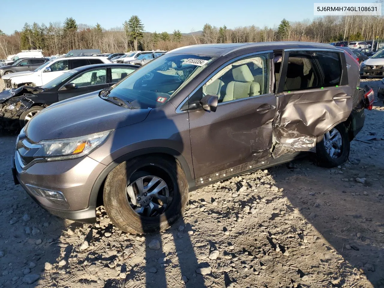 2016 Honda Cr-V Exl VIN: 5J6RM4H74GL108631 Lot: 81533354