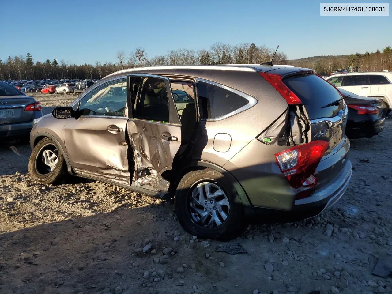 2016 Honda Cr-V Exl VIN: 5J6RM4H74GL108631 Lot: 81533354