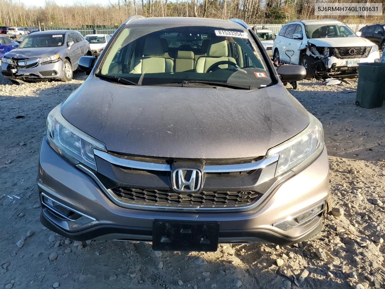 2016 Honda Cr-V Exl VIN: 5J6RM4H74GL108631 Lot: 81533354