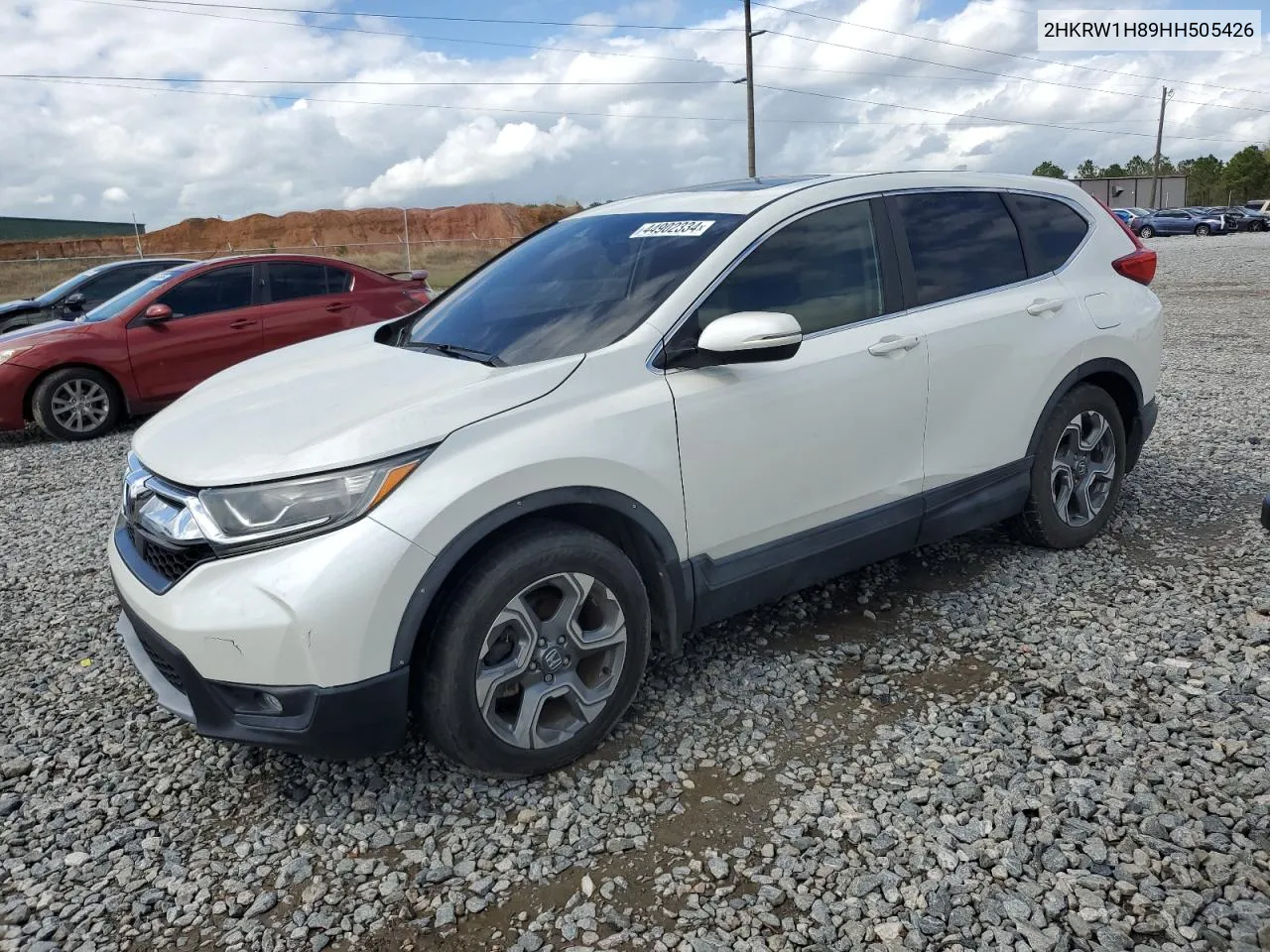 2017 Honda Cr-V Exl VIN: 2HKRW1H89HH505426 Lot: 44902334