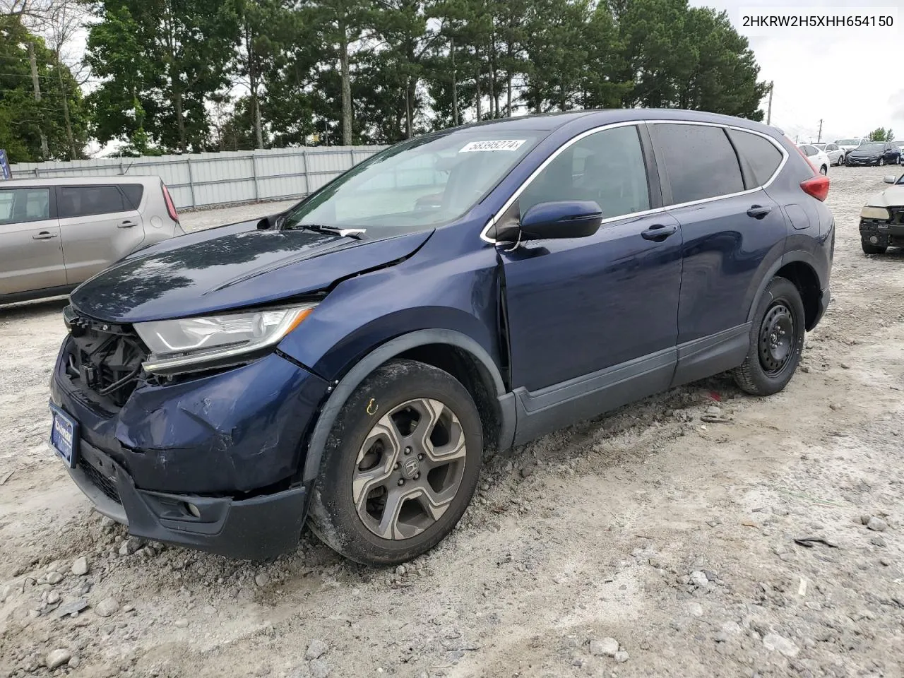 2017 Honda Cr-V Ex VIN: 2HKRW2H5XHH654150 Lot: 58395274