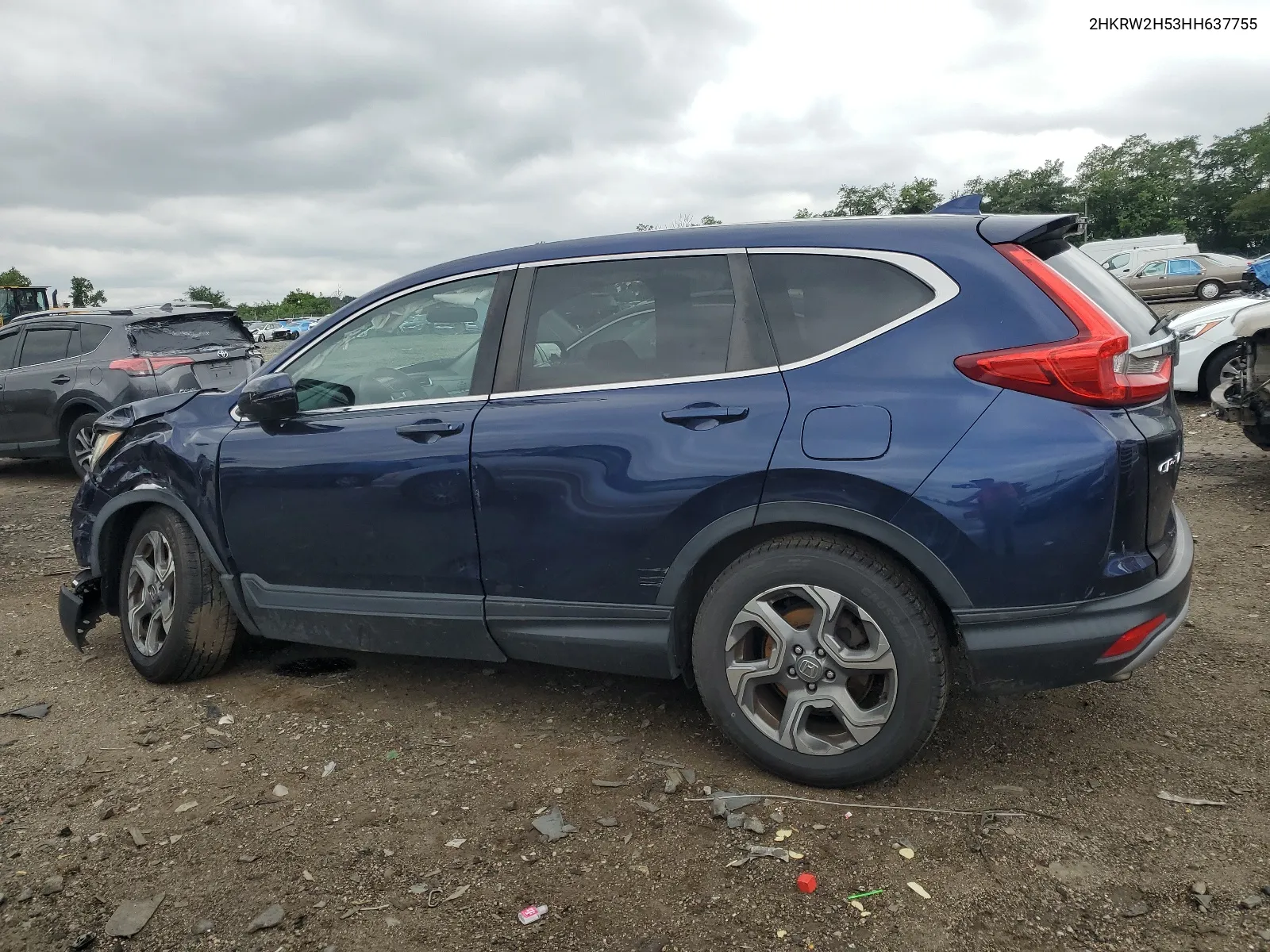 2017 Honda Cr-V Ex VIN: 2HKRW2H53HH637755 Lot: 64668254