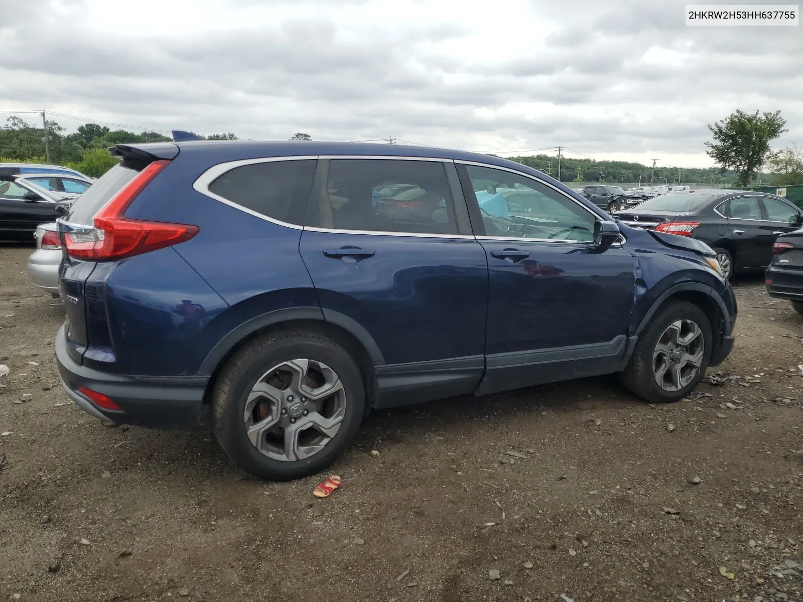 2017 Honda Cr-V Ex VIN: 2HKRW2H53HH637755 Lot: 64668254