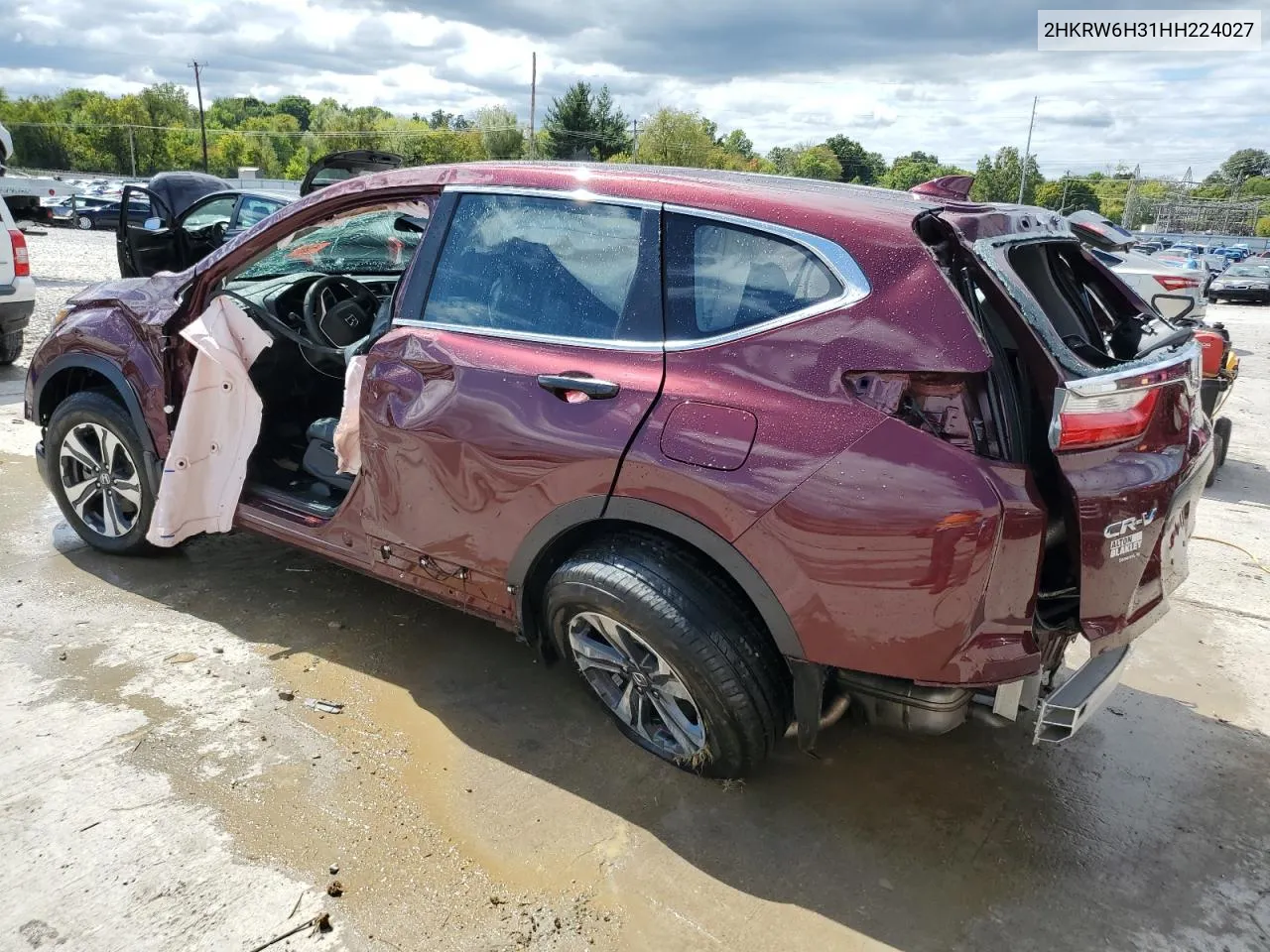 2017 Honda Cr-V Lx VIN: 2HKRW6H31HH224027 Lot: 72198414