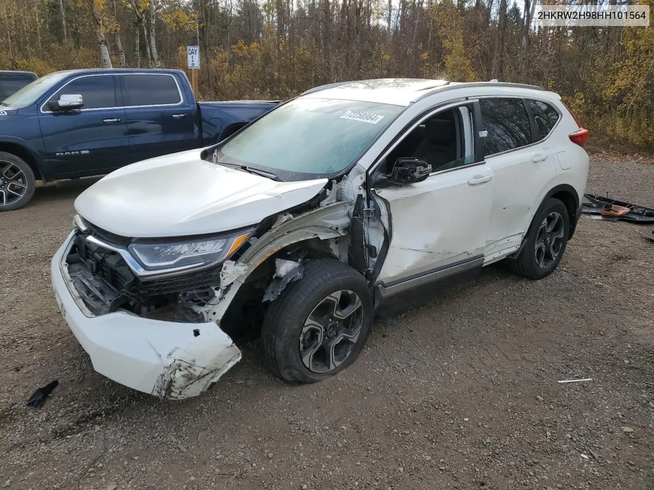 2017 Honda Cr-V Touring VIN: 2HKRW2H98HH101564 Lot: 72258964