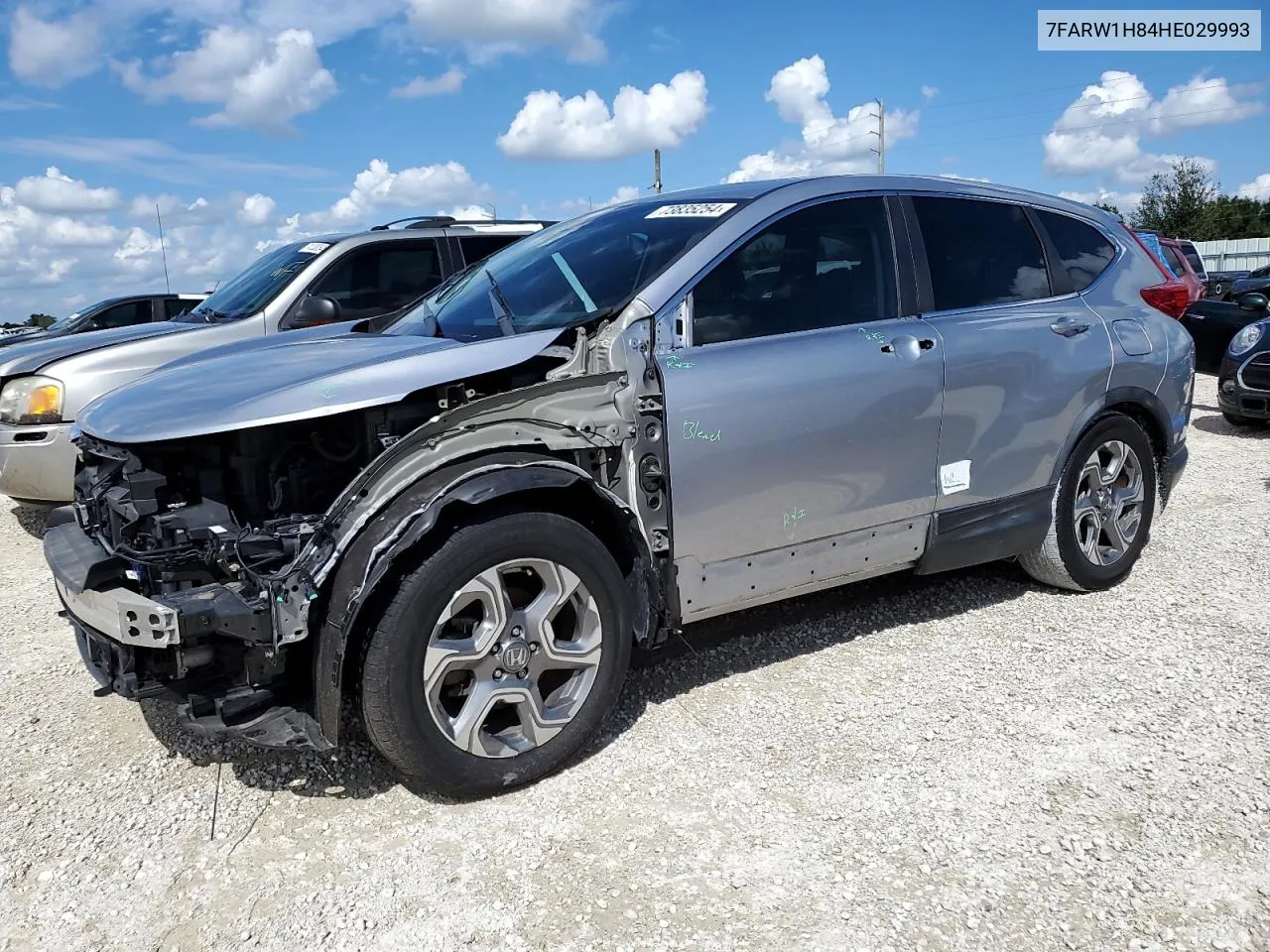 2017 Honda Cr-V Exl VIN: 7FARW1H84HE029993 Lot: 73835254