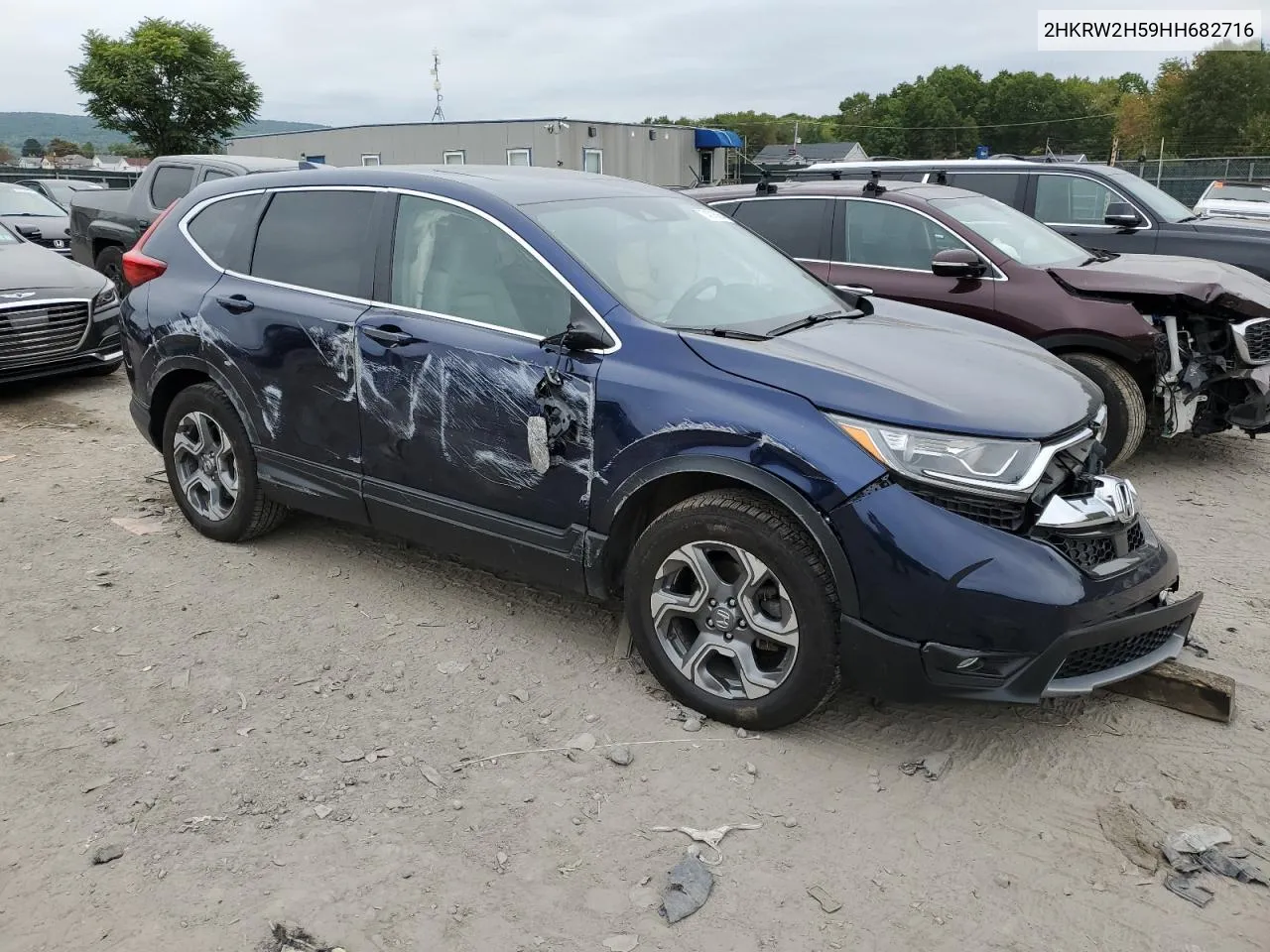 2017 Honda Cr-V Ex VIN: 2HKRW2H59HH682716 Lot: 74018054