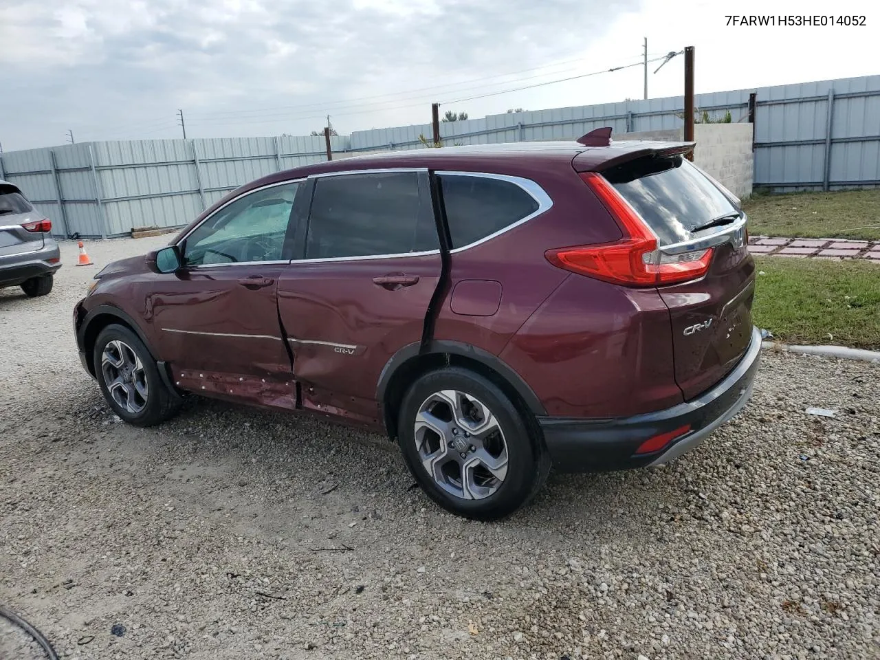 2017 Honda Cr-V Ex VIN: 7FARW1H53HE014052 Lot: 75252044