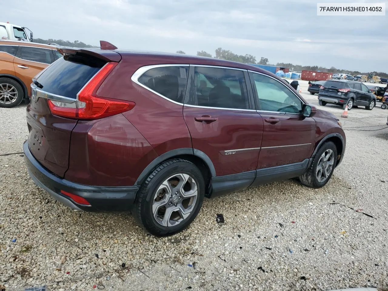 2017 Honda Cr-V Ex VIN: 7FARW1H53HE014052 Lot: 75252044