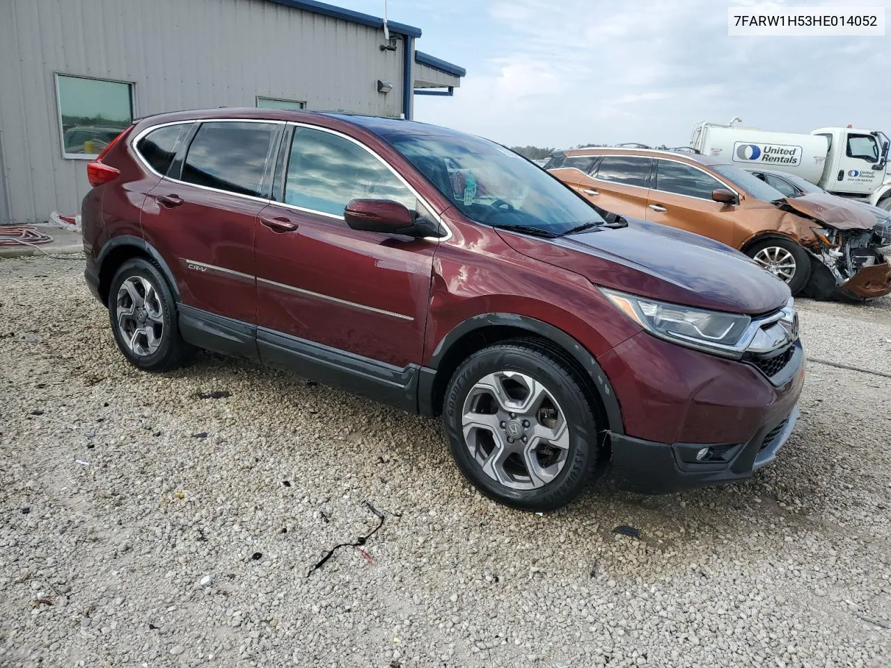 2017 Honda Cr-V Ex VIN: 7FARW1H53HE014052 Lot: 75252044