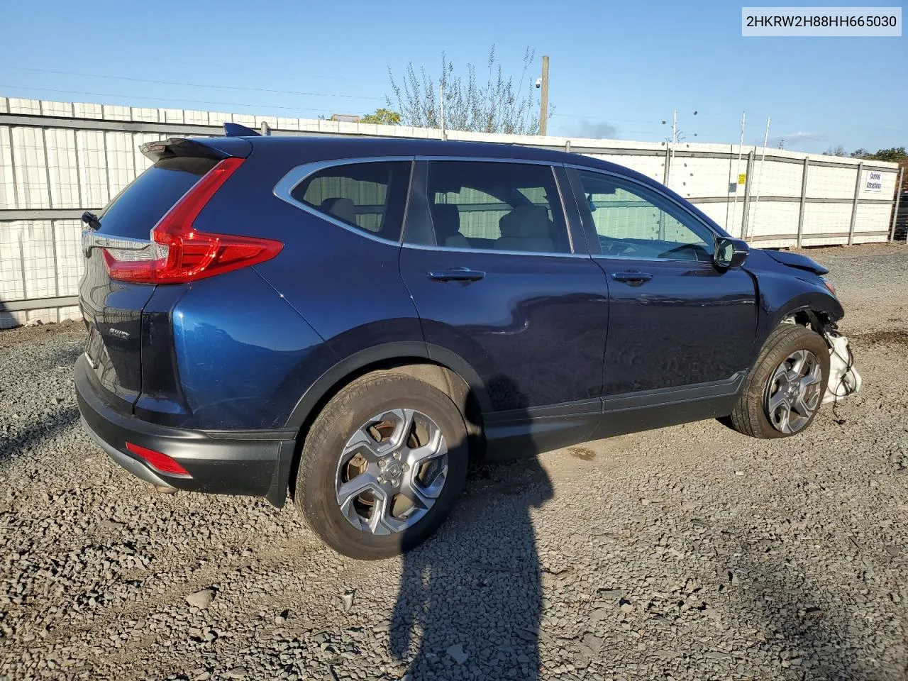 2017 Honda Cr-V Exl VIN: 2HKRW2H88HH665030 Lot: 75283054