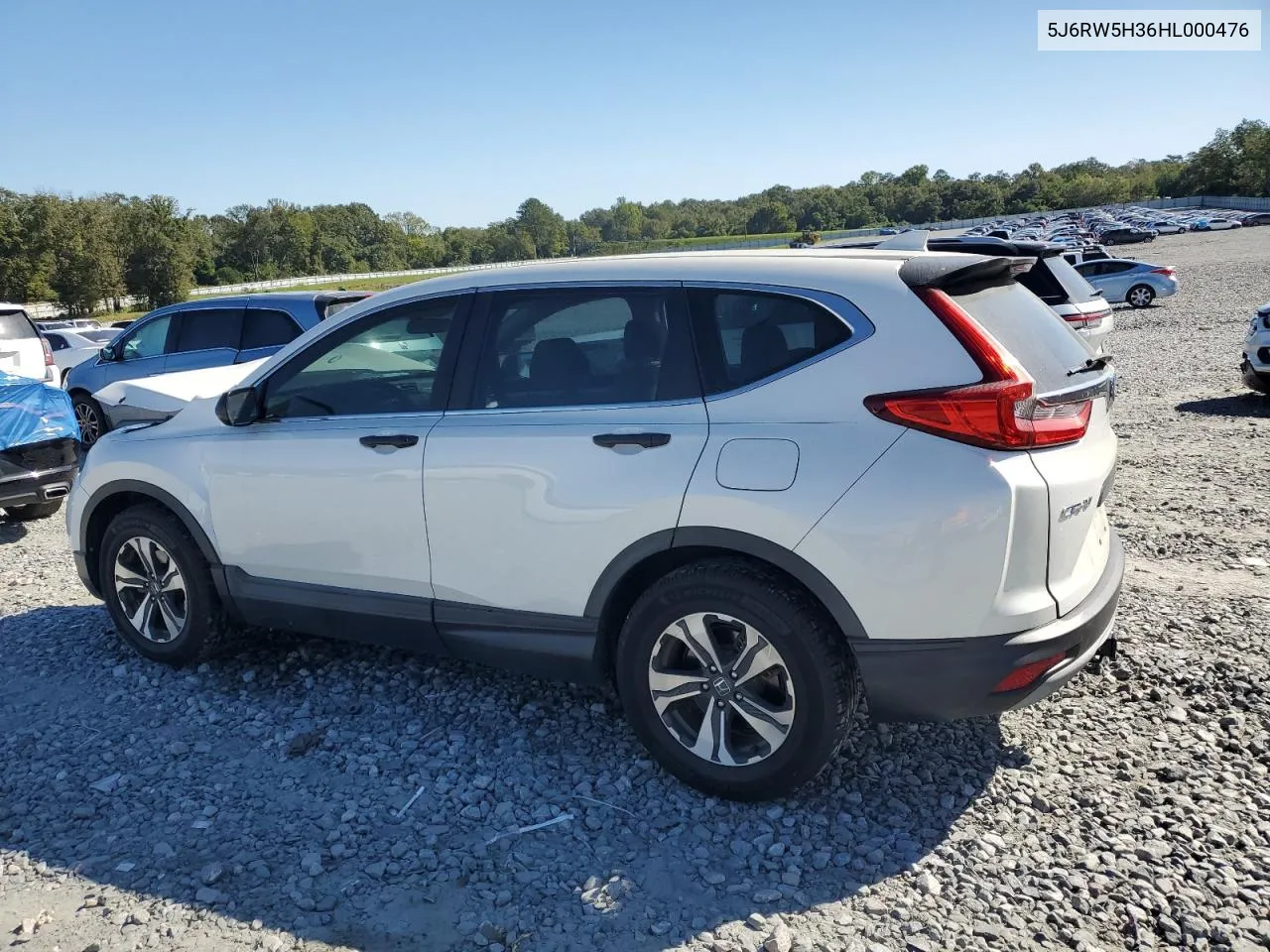 2017 Honda Cr-V Lx VIN: 5J6RW5H36HL000476 Lot: 75448154