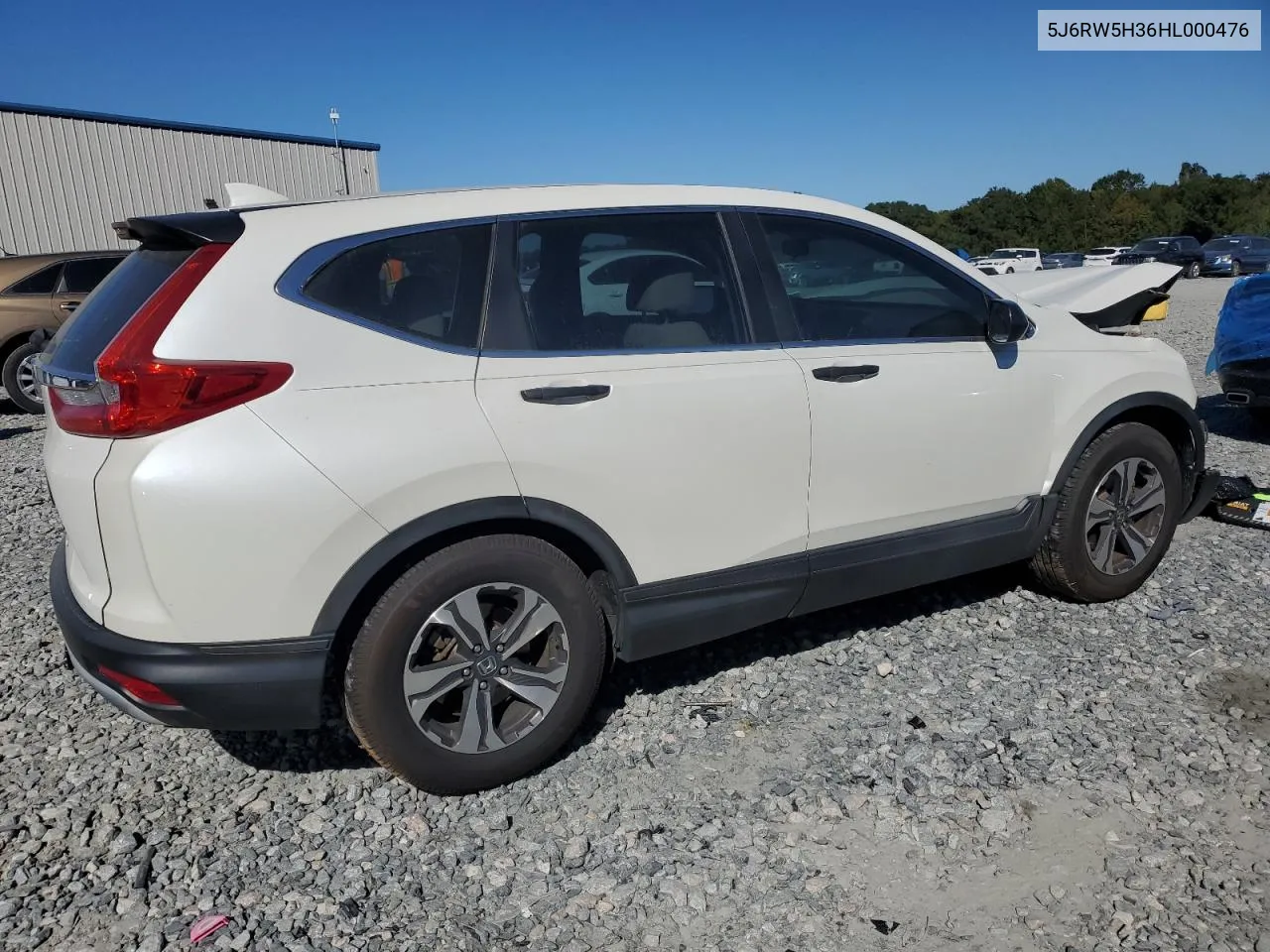 2017 Honda Cr-V Lx VIN: 5J6RW5H36HL000476 Lot: 75448154