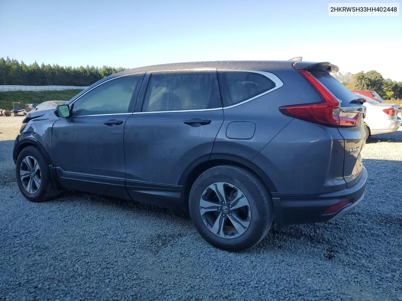 2017 Honda Cr-V Lx VIN: 2HKRW5H33HH402448 Lot: 76730824