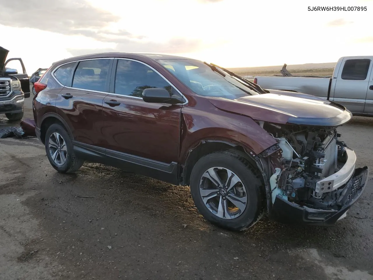 2017 Honda Cr-V Lx VIN: 5J6RW6H39HL007895 Lot: 77229484