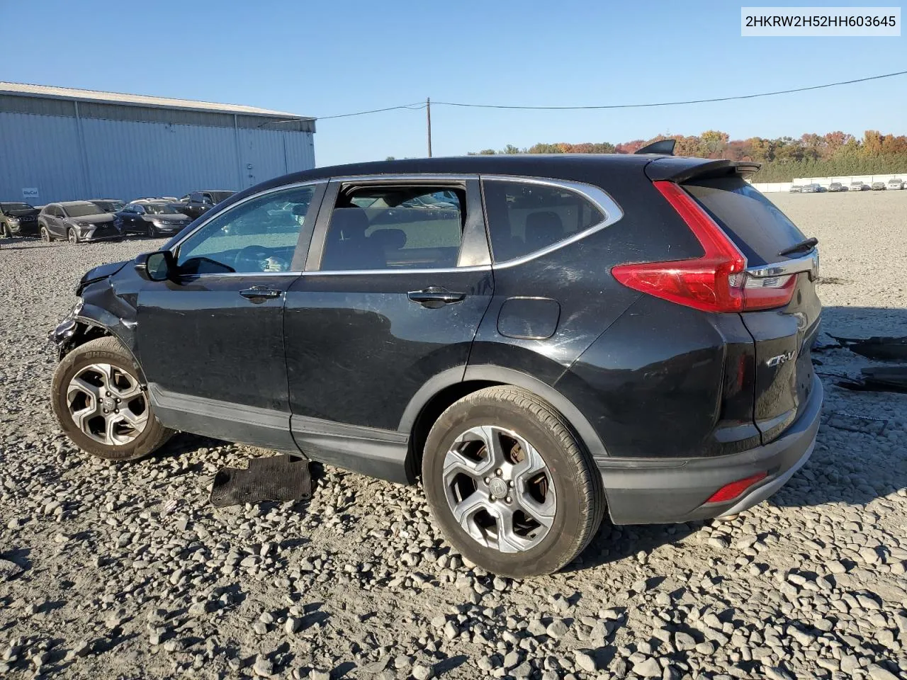 2017 Honda Cr-V Ex VIN: 2HKRW2H52HH603645 Lot: 77459364