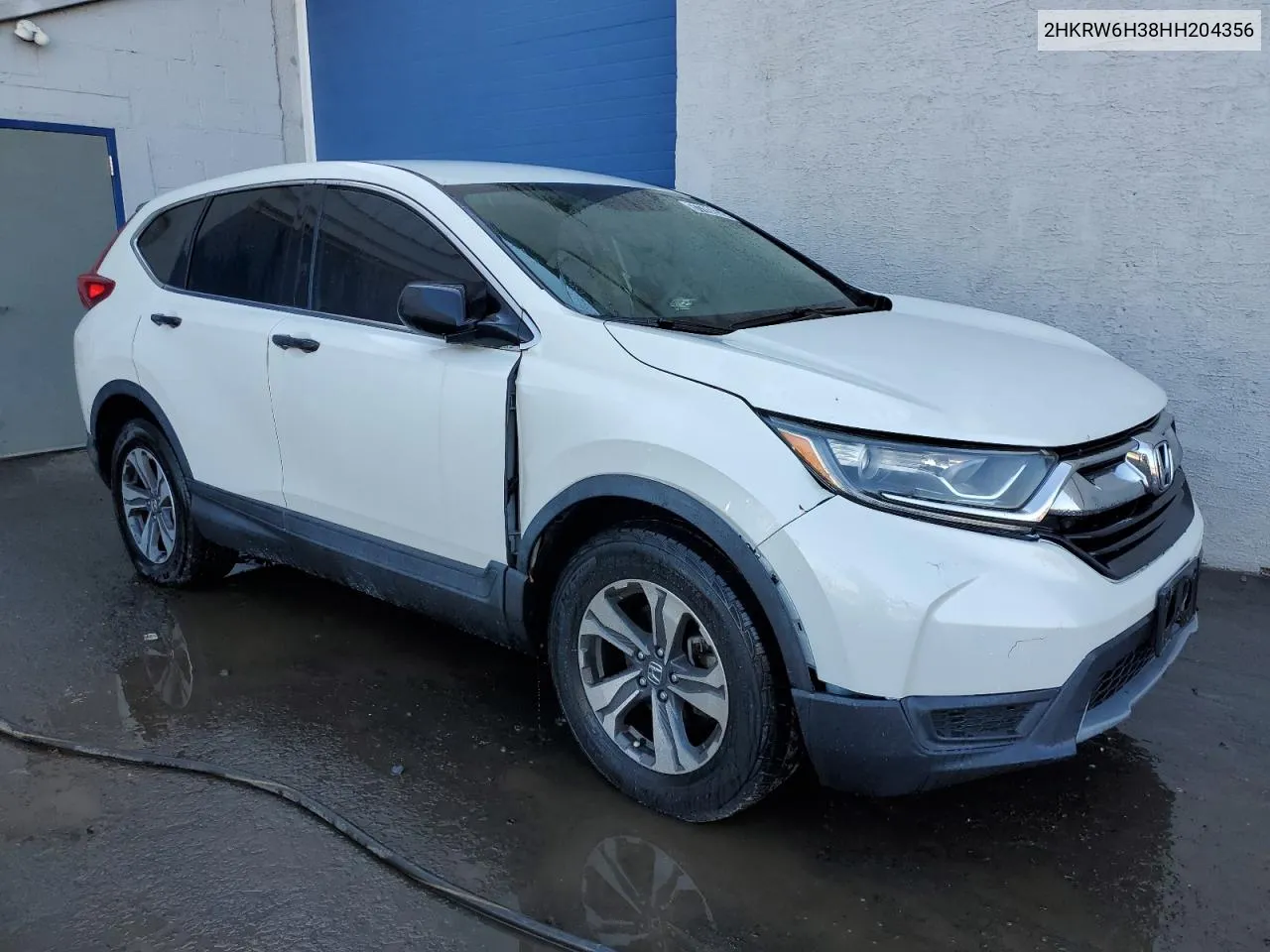 2017 Honda Cr-V Lx VIN: 2HKRW6H38HH204356 Lot: 77702624