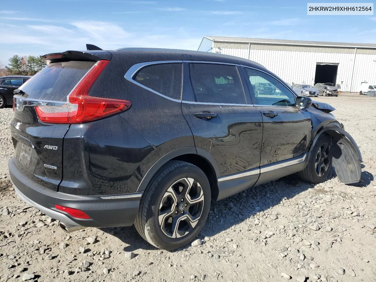 2017 Honda Cr-V Touring VIN: 2HKRW2H9XHH612564 Lot: 77964874