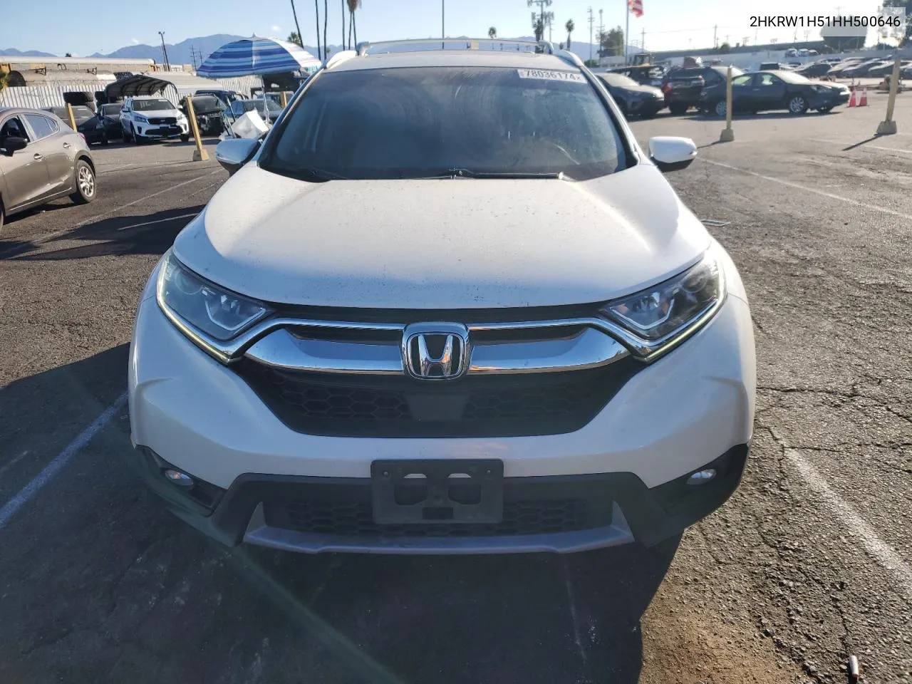 2017 Honda Cr-V Ex VIN: 2HKRW1H51HH500646 Lot: 78036174