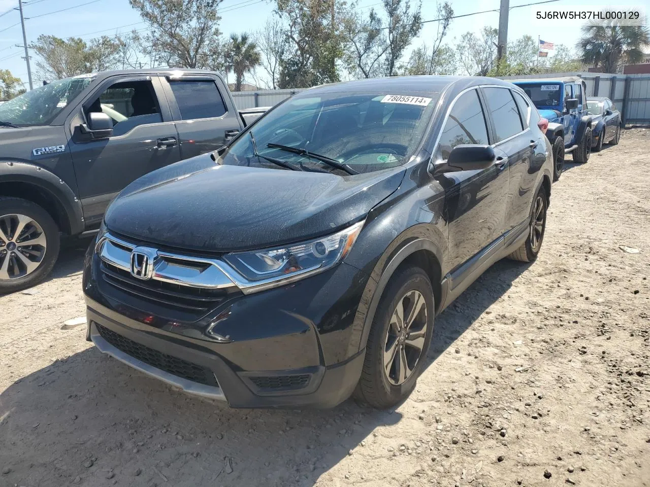 2017 Honda Cr-V Lx VIN: 5J6RW5H37HL000129 Lot: 78055114