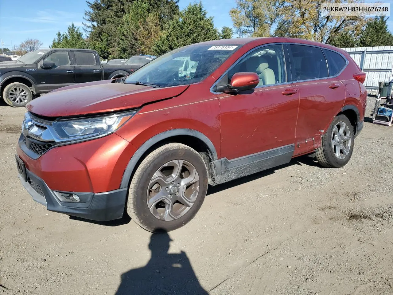 2017 Honda Cr-V Exl VIN: 2HKRW2H83HH626748 Lot: 78178104