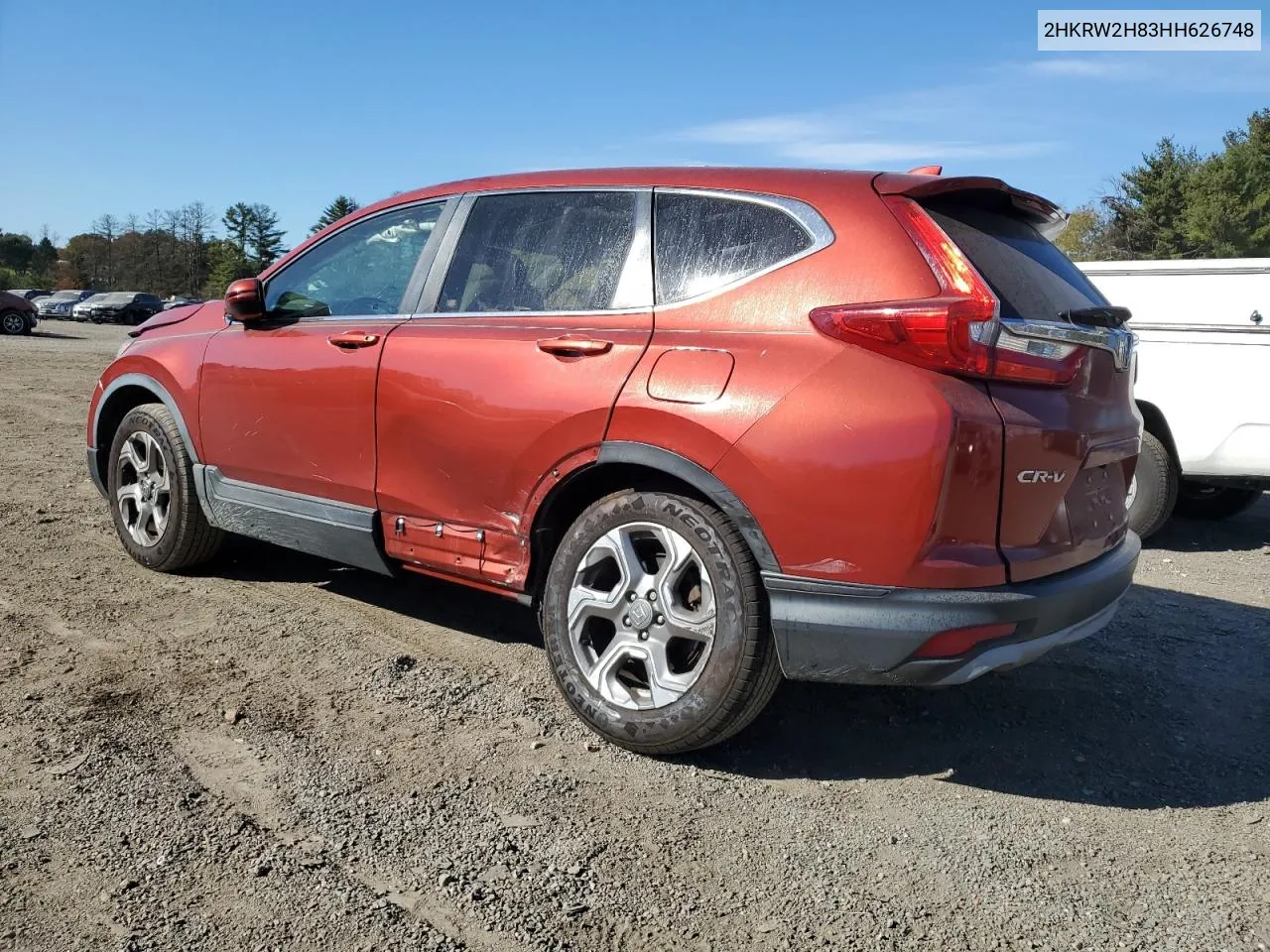 2017 Honda Cr-V Exl VIN: 2HKRW2H83HH626748 Lot: 78178104