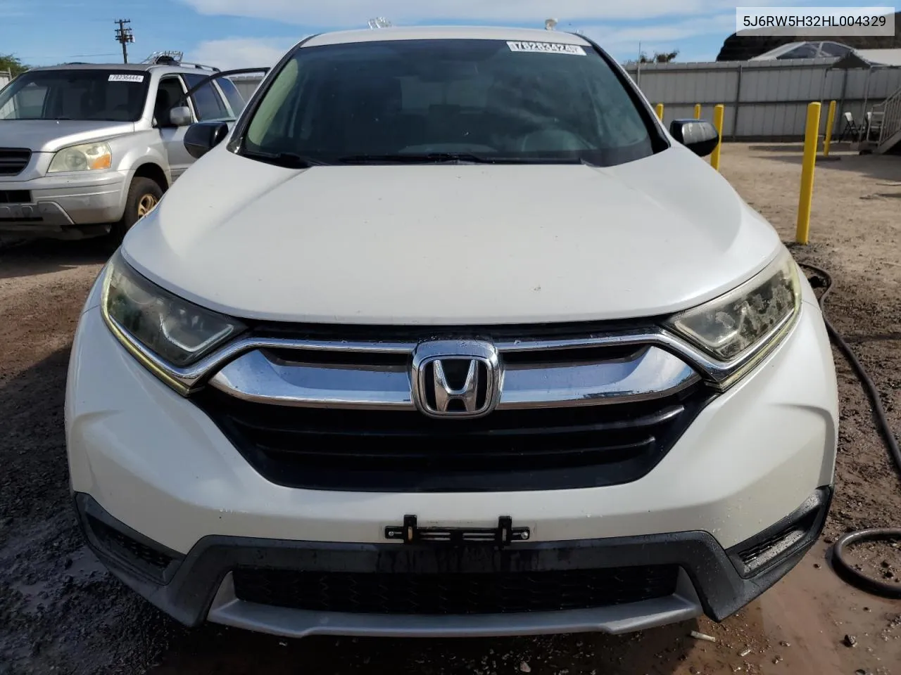 2017 Honda Cr-V Lx VIN: 5J6RW5H32HL004329 Lot: 78283424