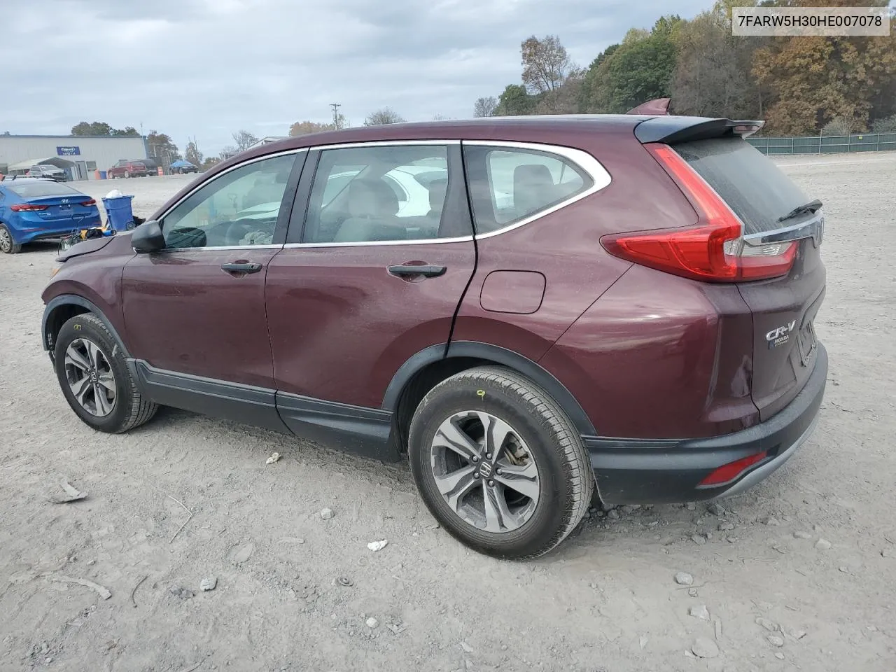 2017 Honda Cr-V Lx VIN: 7FARW5H30HE007078 Lot: 78434674