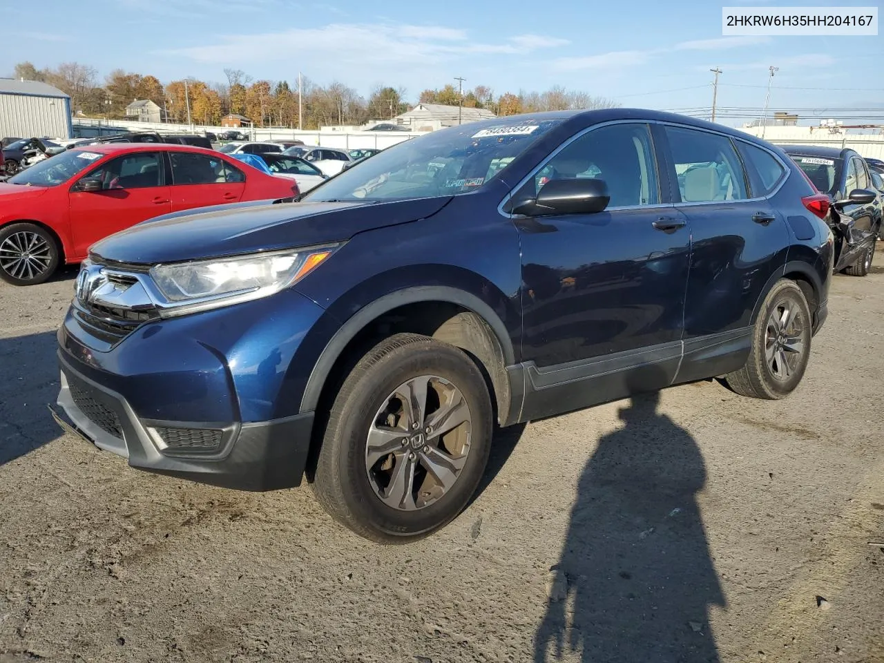 2017 Honda Cr-V Lx VIN: 2HKRW6H35HH204167 Lot: 78480384