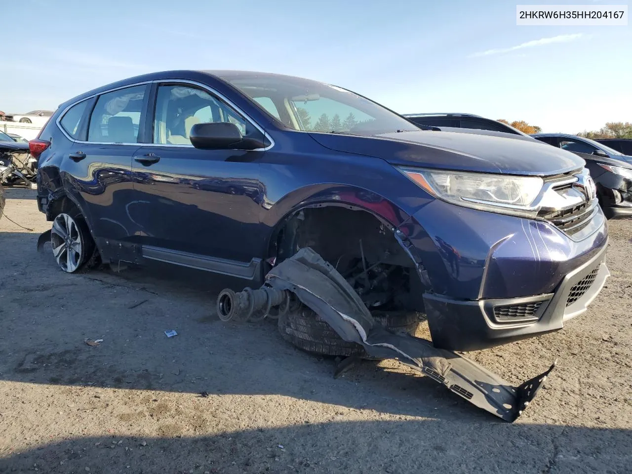 2017 Honda Cr-V Lx VIN: 2HKRW6H35HH204167 Lot: 78480384