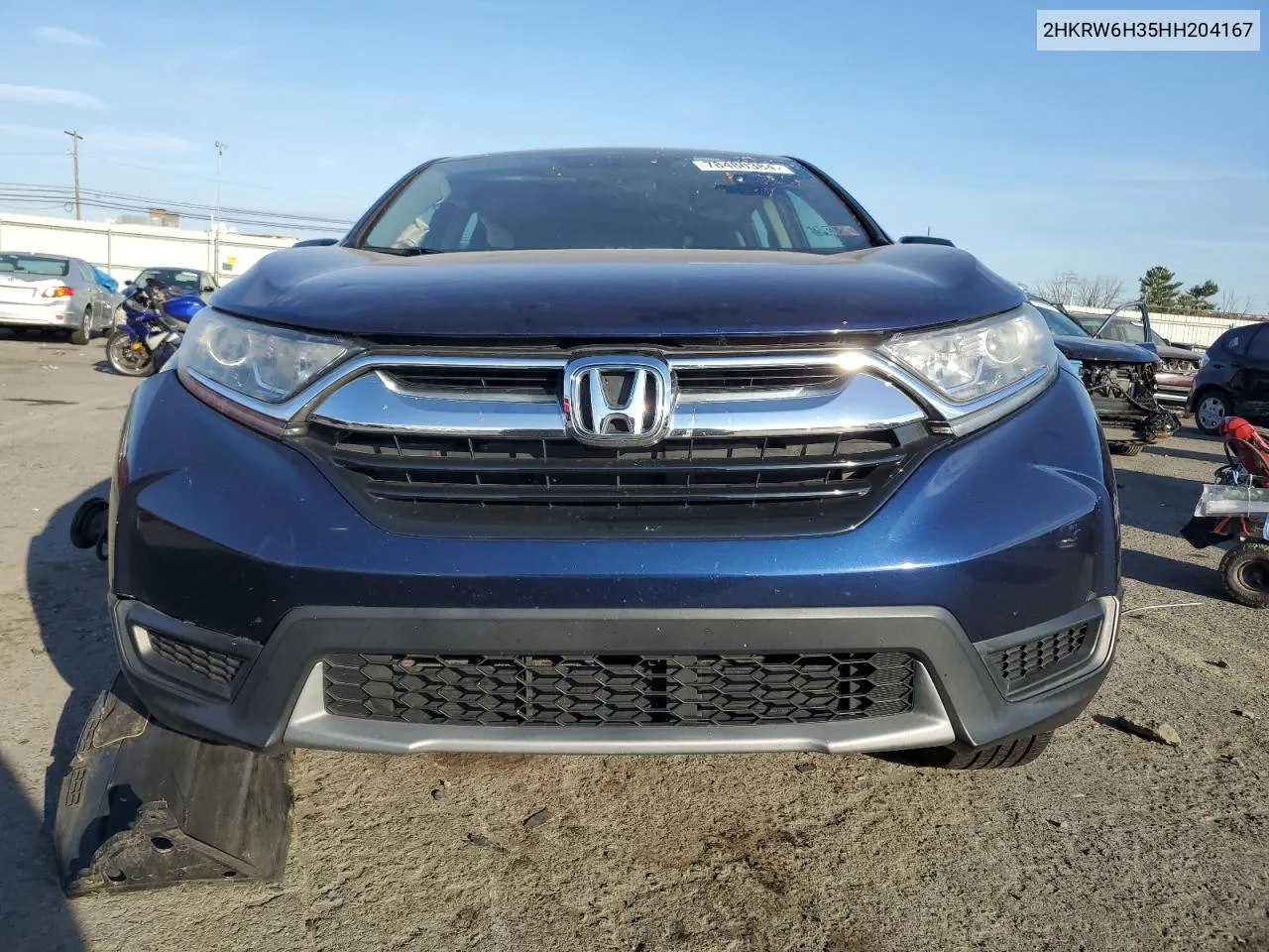 2017 Honda Cr-V Lx VIN: 2HKRW6H35HH204167 Lot: 78480384