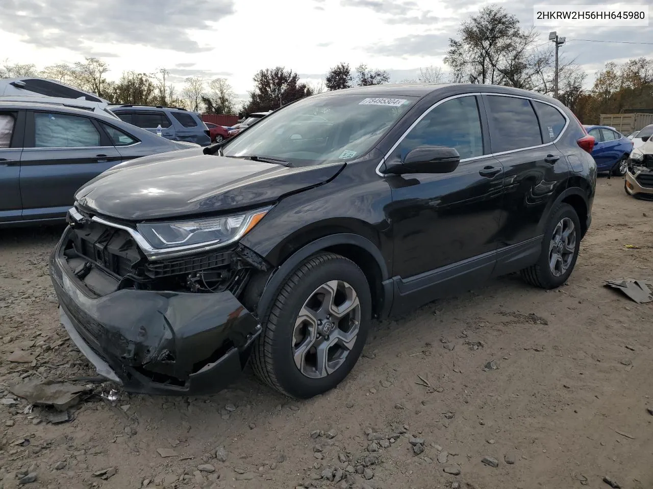 2017 Honda Cr-V Ex VIN: 2HKRW2H56HH645980 Lot: 78495304