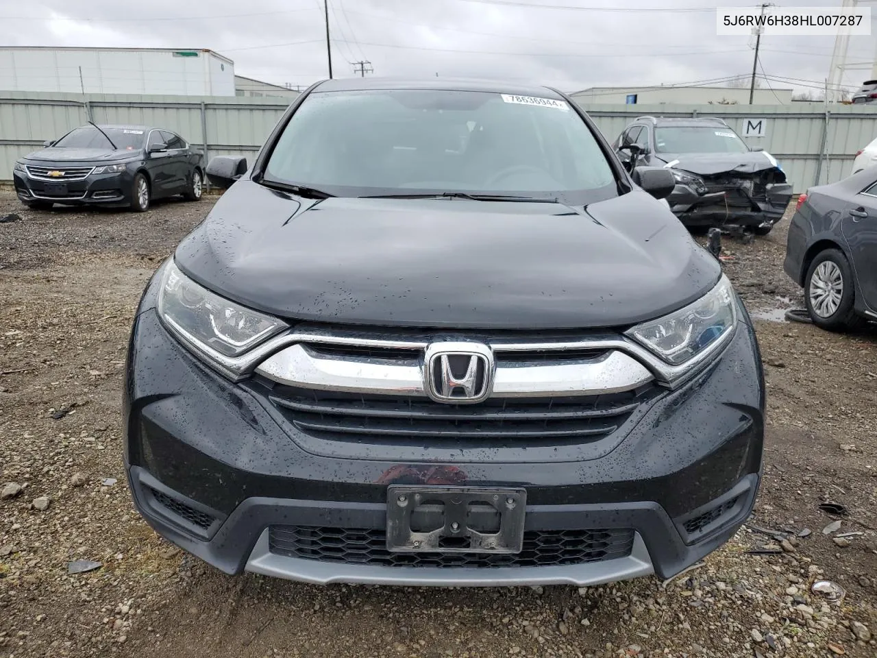 2017 Honda Cr-V Lx VIN: 5J6RW6H38HL007287 Lot: 78636944