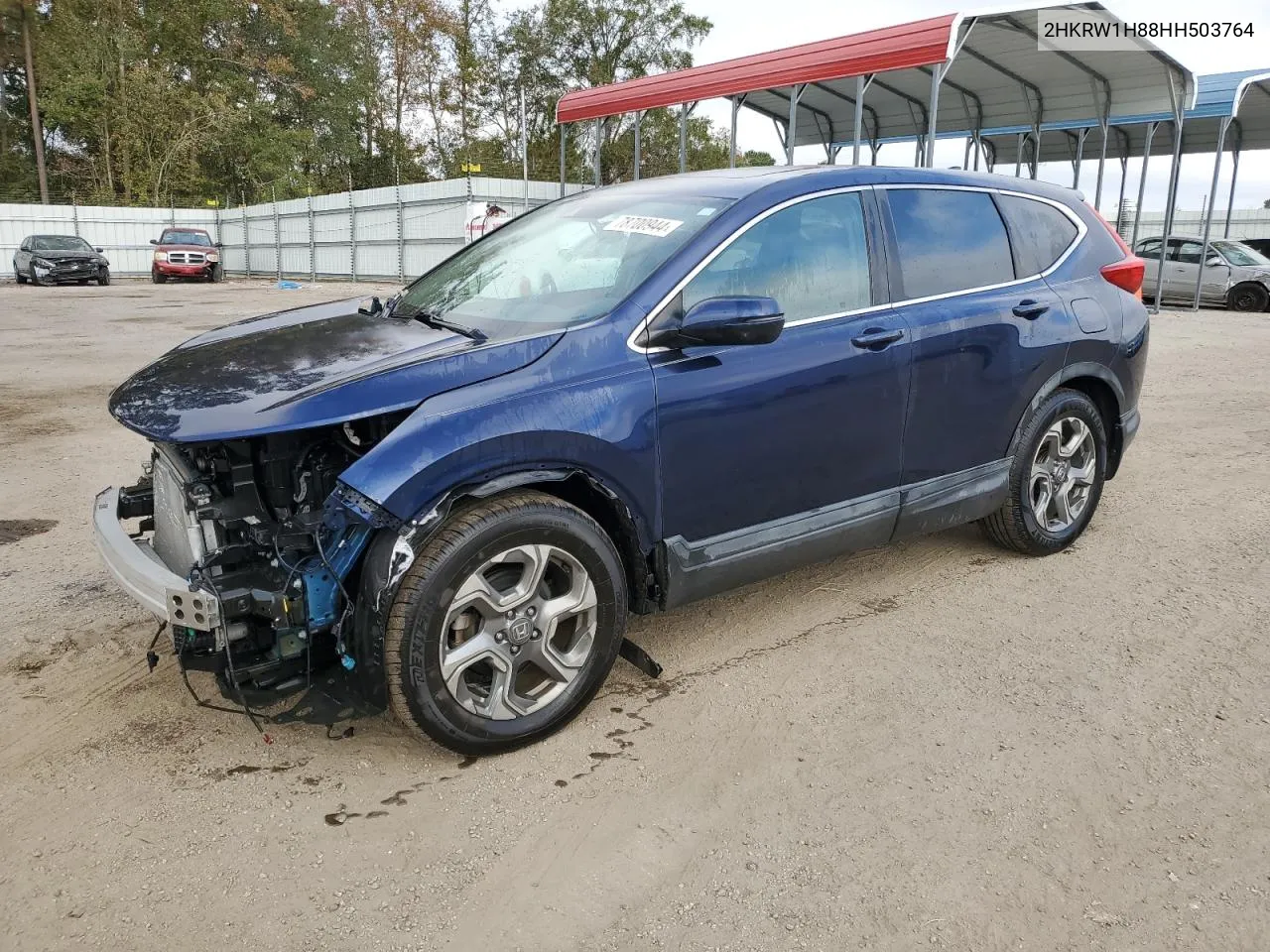 2017 Honda Cr-V Exl VIN: 2HKRW1H88HH503764 Lot: 78700944