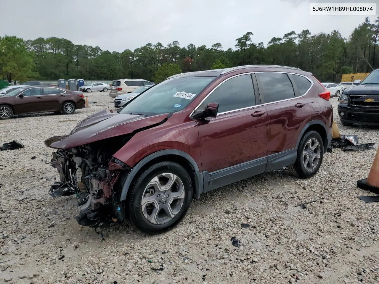 2017 Honda Cr-V Exl VIN: 5J6RW1H89HL008074 Lot: 80045744