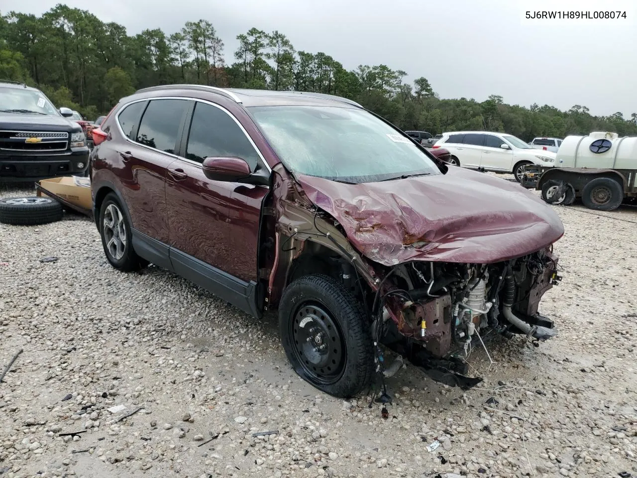 2017 Honda Cr-V Exl VIN: 5J6RW1H89HL008074 Lot: 80045744